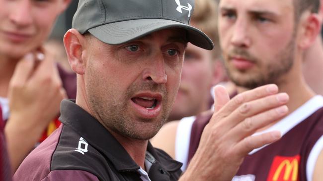 Melton coach Aaron Tymms. Picture: Hamish Blair