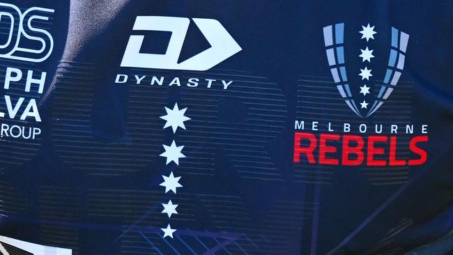 MELBOURNE, AUSTRALIA - FEBRUARY 03: A general view of the Rebels jersey during the Super Rugby Pacific Trial Match between Melbourne Rebels and NSW Waratahs at Harold Caterson Reserve on February 03, 2024 in Melbourne, Australia. (Photo by Morgan Hancock/Getty Images)