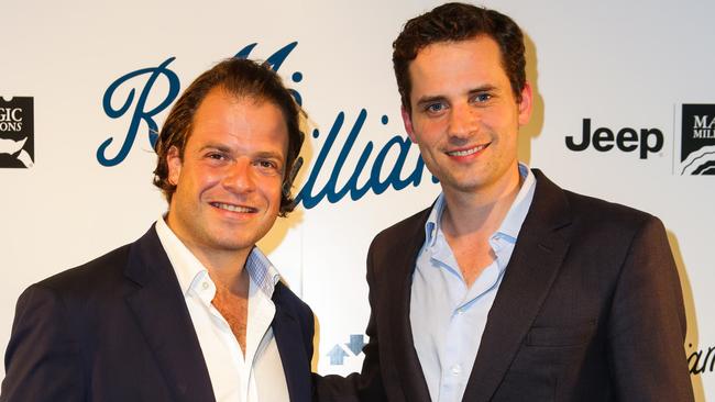 Tom Magnier and Matt Cumani at the RM Williams Magic Millions Launch Party. Photo: Gaye Gerard/Magic Millions