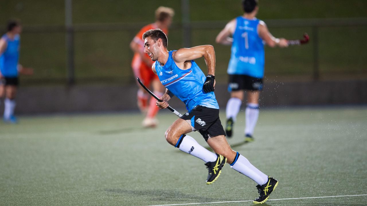 The first Festival of Hockey match between the Territory Stingers and Brisbane Blaze. Picture: Pema Tamang Pakhrin