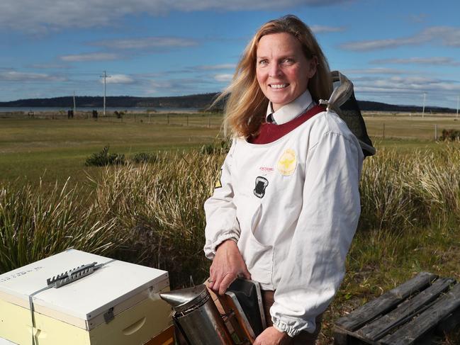 Jenni McLeod who is a beekeeper and founder of Bee Queens encouraging women into bee keeping.  Jenni will be a presenter at the Nubeena Bee Festival.  Picture: Nikki Davis-Jones