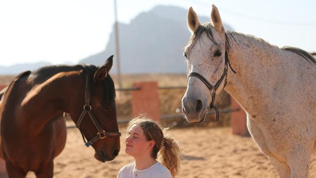 Equine therapy at Pink Spirit Wellness Retreats.