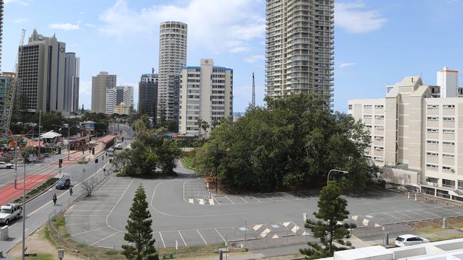 The Sultan of Brunei site on the corner of Surfers Paradise Boulevard and View Avenue. Picture Glenn Hampson