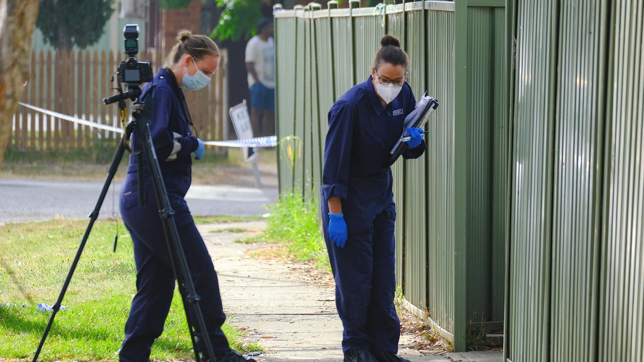 Police have set up a crime scene. Picture: NCA NewsWire / Luis Ascui