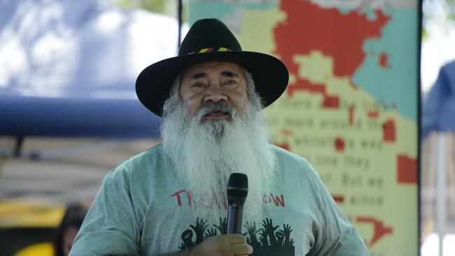 Senator Patrick Dodson ... ‘We butt up against the hard world of people who are ignorant, who are racist’. Picture: Keri Megelus