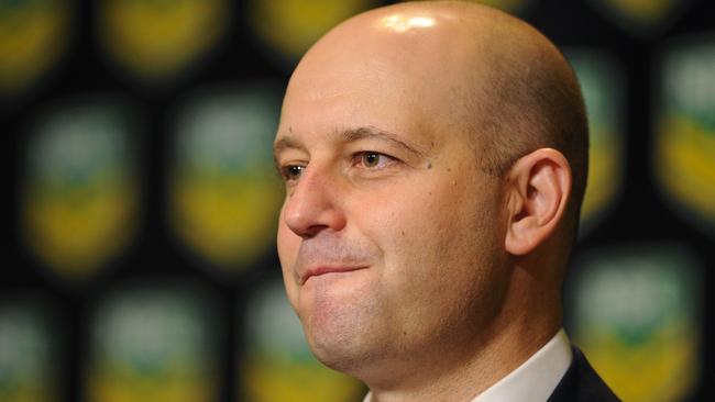 NRL CEO Todd Greenberg needs to find the best solution for the game. (AAP Image/Joel Carrett)