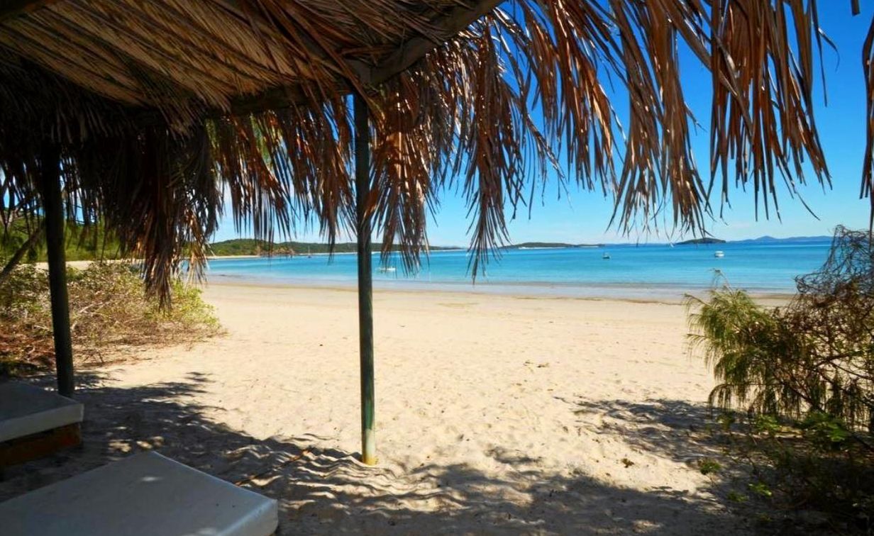 A private sanctuary is situated on a secluded beach just down from the main house. Picture: Contributed