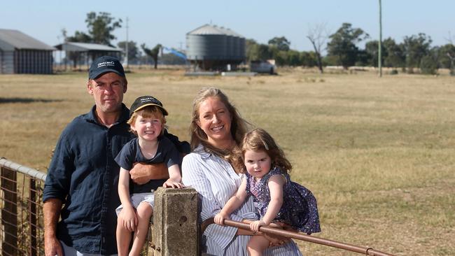 Heath and Emma with their children John and Alice. Picture: Yuri Kouzmin