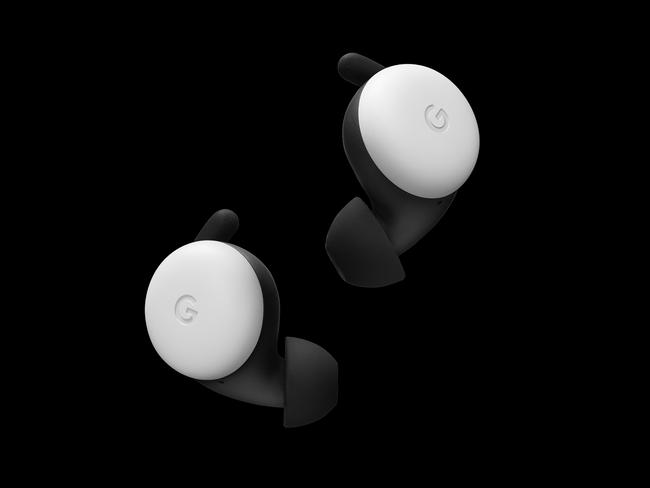 Google's Pixel Buds are wireless earbuds that stay put with a small rubber wing. Picture: Supplied