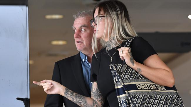 Tristian James Frahm’s mother, leaving the Toowoomba courthouse on, Monday, June 2, 2025.