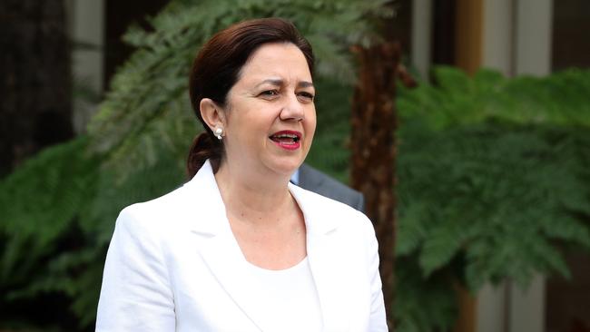 Queensland Premier Annastacia Palaszczuk in Brisbane on Thursday. Picture: Liam Kidston