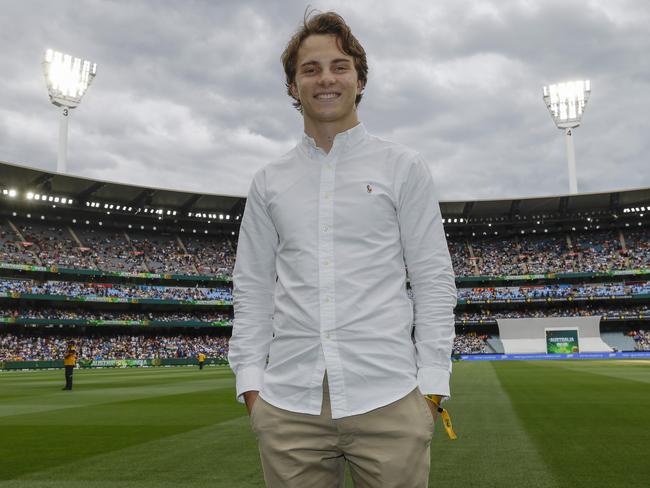 Formula One driver Oscar Piastri at the MCG. Picture: Michael Klein