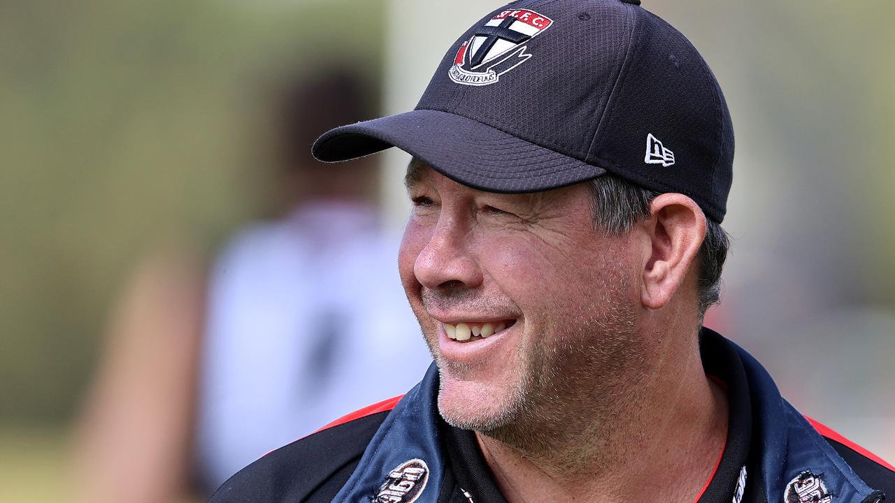 The Saints are giving coach Brett Ratten plenty of reasons to smile. Picture: Michael Klein