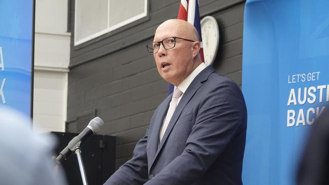 Opposition leader Peter Dutton has put councils on notice regarding Australia Day celebrations. Picture: NewsWire / Valeriu Campan.