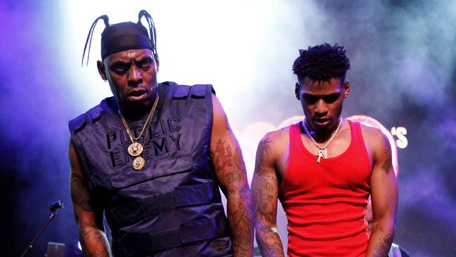 Coolio performing with Artis Ivey III. Picture: Alamy