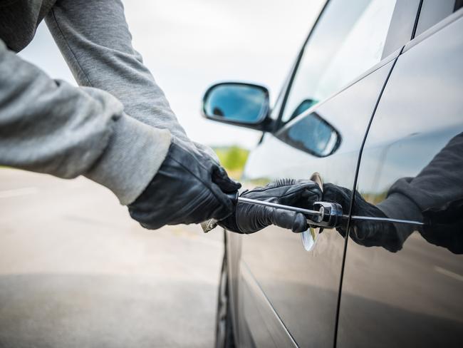Does it get any lower than robbing cars in a cemetery?