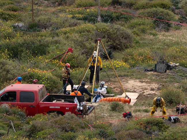 The bodies of the Robinson brothers were found in a deep well in Ensenada, Mexico. Picture: AFP