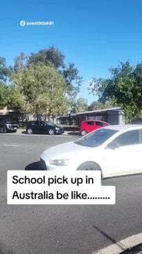 Aussie mum’s complaint about school pickup. Source: @zoestiktok91