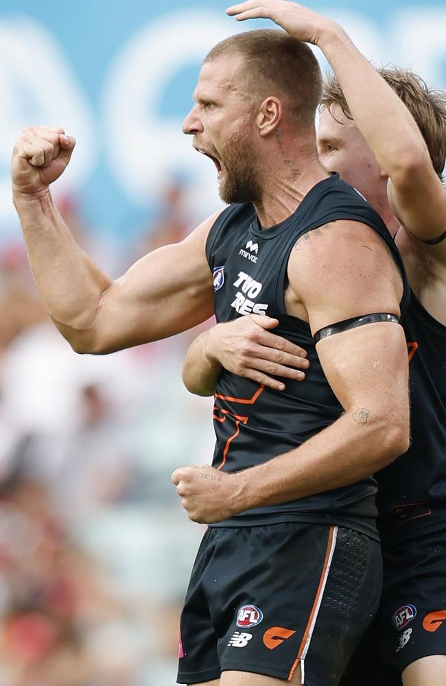 Stringer was the sub in the derby on Sunday. Picture: Darrian Traynor/AFL Photos/via Getty Images