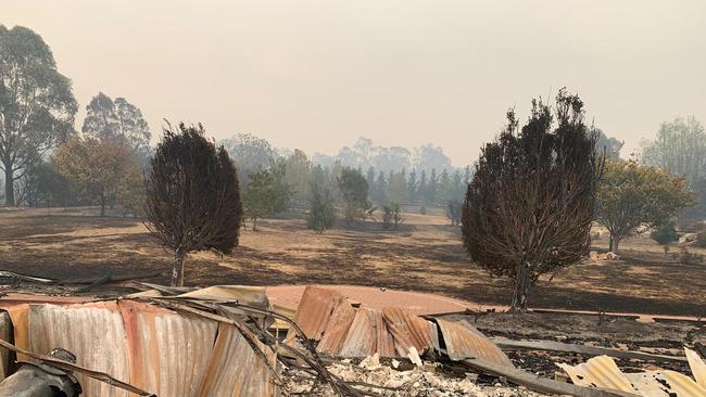 Myles Nichols’ Sarsfield home was destroyed. Picture: Supplied