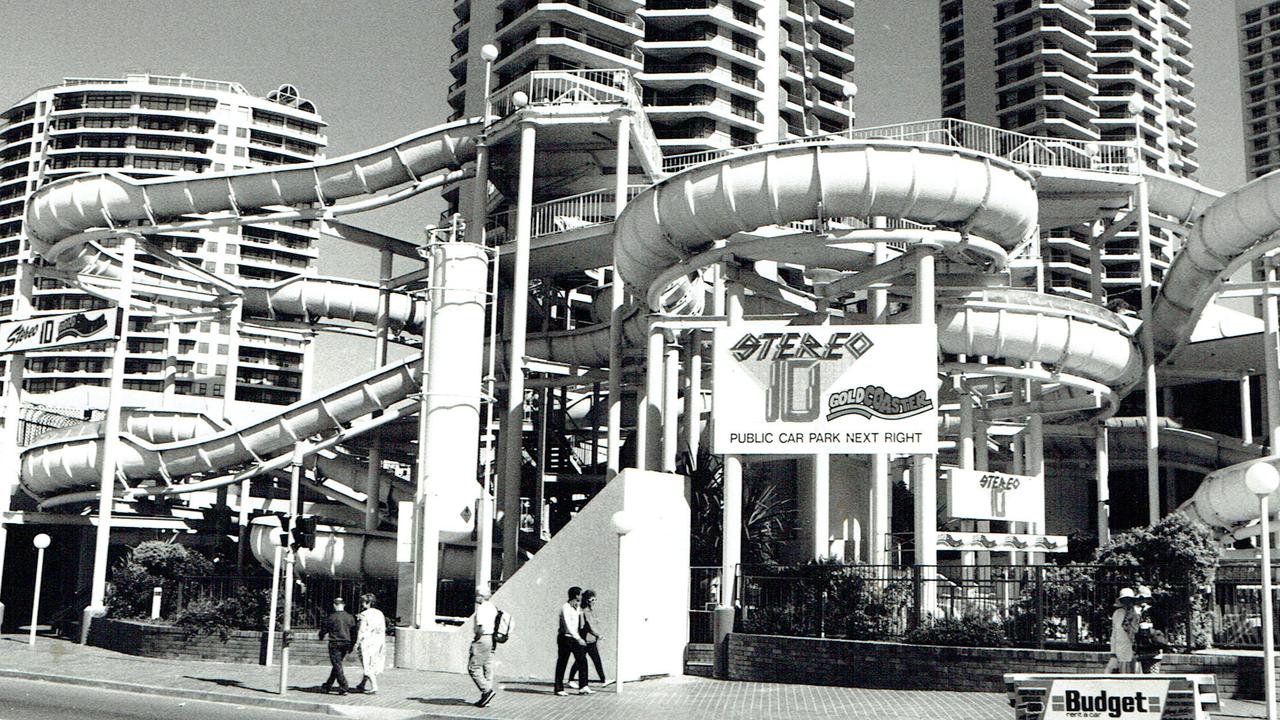 Historical Gold Coast: Grundy's Water slide Surfers Paradise. Picture: Supplied.