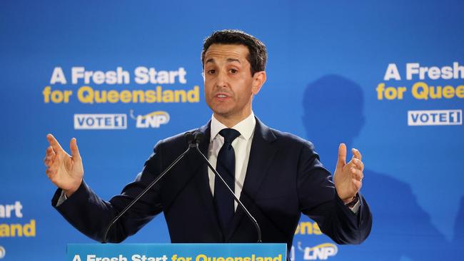 David Crisafulli at the LNP campaign launch. Picture: Liam Kidston