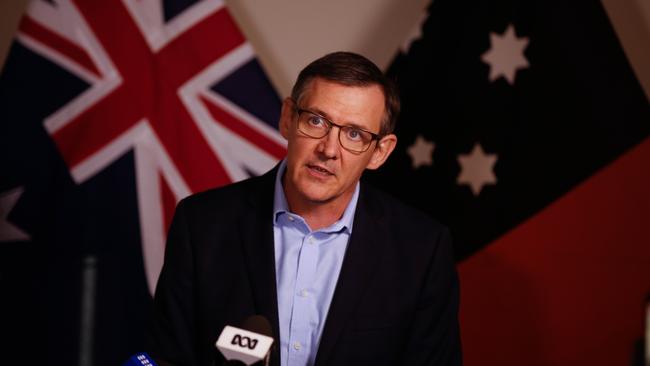 The Gunner Government has tied itself in knots on the borders debate and it needs to make a decision in the next week on when and how they will reopen. Picture: Glenn Campbell