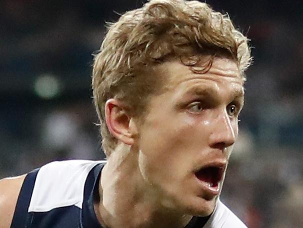 GEELONG, AUSTRALIA - JUNE 02: Scott Selwood of the Cats in action during the 2017 AFL round 11 match between the Geelong Cats and the Adelaide Crows at Simonds Stadium on June 02, 2017 in Geelong, Australia. (Photo by Michael Willson/AFL Media)