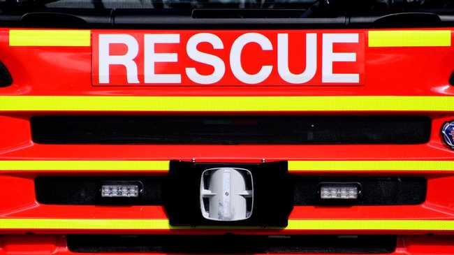 A Harristown man was pulled unconscious from his home by firefighters last night.