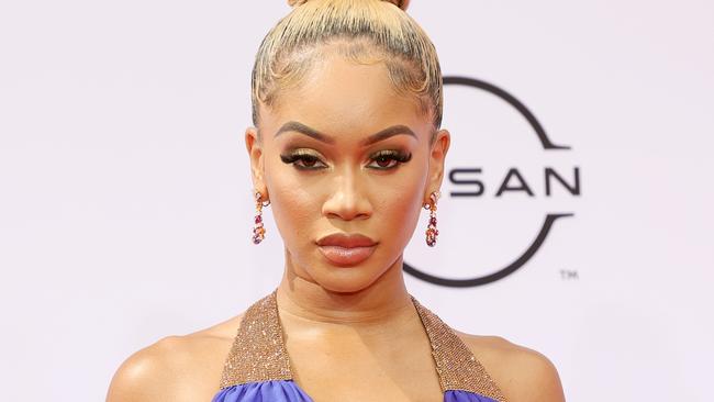 LOS ANGELES, CALIFORNIA - JUNE 27: Saweetie attends the BET Awards 2021 at Microsoft Theater on June 27, 2021 in Los Angeles, California. (Photo by Rich Fury/Getty Images,,)