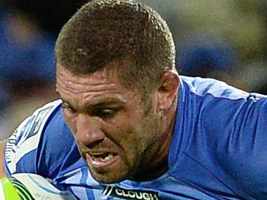 SPORT- Western Force v Brumbies at nib Stadium, Perth. PICTURED - Western Force's Matt Hodgson on the charge.