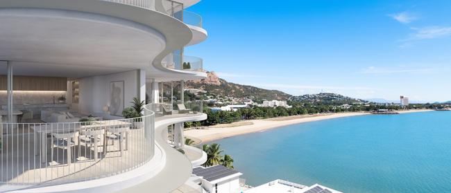 An artist’s impression of the view from Marina Residences, looking towards The Strand. Picture: Supplied.