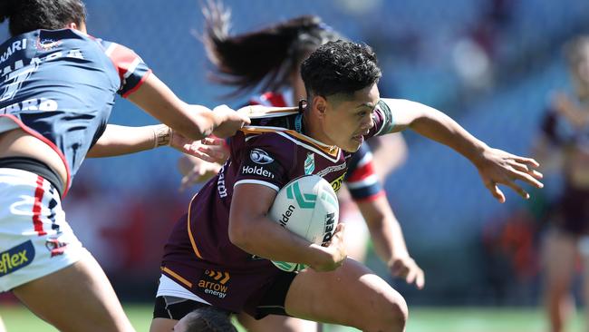 Kimiora Nati was superb for the Broncos and was named player of the match. Picture: Brett Costello