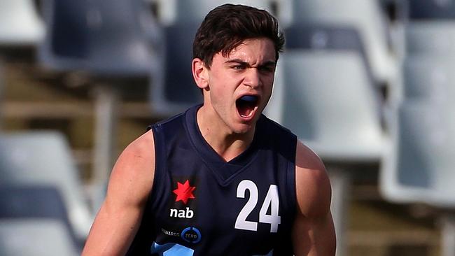 Young draft prospect Tim Taranto playing for Vic Metro earlier this year.