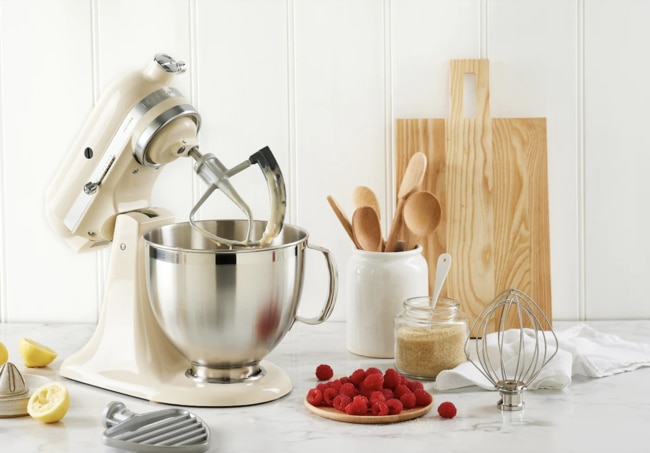 KitchenAid’s best-selling 4.8L Artisan Stand Mixer is discounted by $300. Picture: KitchenAid