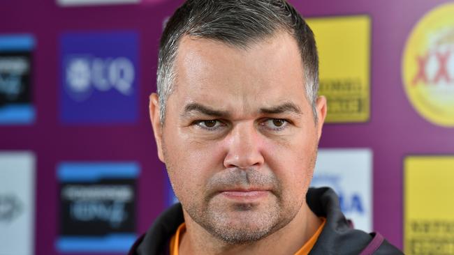 Seibold’s first season with Brisbane hasn’t live up to the hype. AAP Image/Darren England.