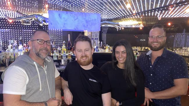 Havana's team - general manager Tim Martin, and managers Alex Webb, Alana Zaidan and Eric Walkington