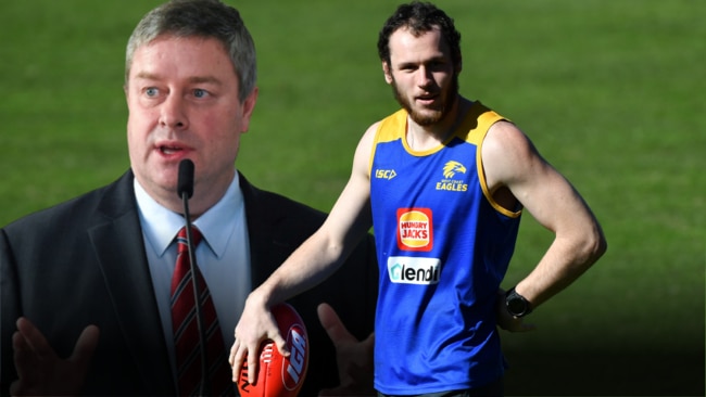 Professor Paul McCrory treated former Eagle Daniel Venables for concussion symptoms.