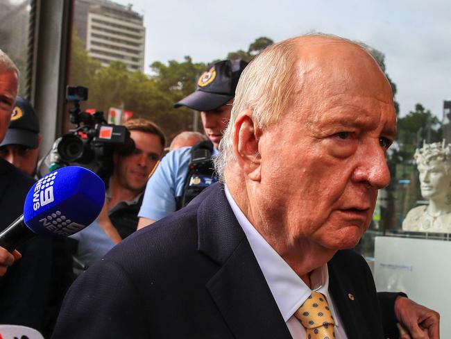 SYDNEY, AUSTRALIA - DECEMBER 18: Alan Jones arrives at SydneyÃ¢â¬â¢s Downing Centre Local Court to face allegations of sexual assault on December 18, 2024 in Sydney, Australia. Jones, the prominent Australian broadcaster, has been charged with 26 offenses related to historical sexual abuse, involving multiple complainants and incidents allegedly occurring between 2001 and 2019. The charges include aggravated indecent assault and sexual touching, with Jones maintaining his innocence and preparing to contest the allegations in court. (Photo by Roni Bintang/Getty Images)