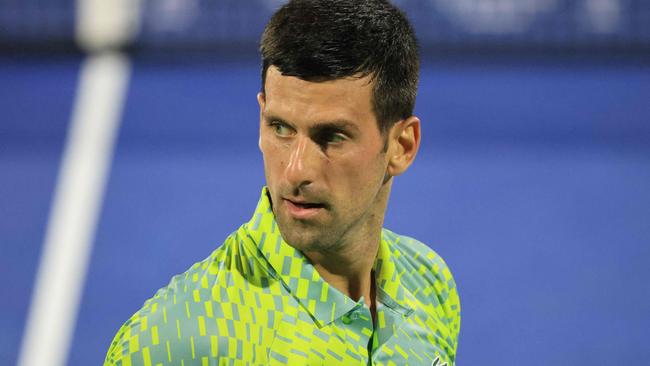 Novak Djokovic in Dubai this month. Photo by Karim SAHIB / AFP.