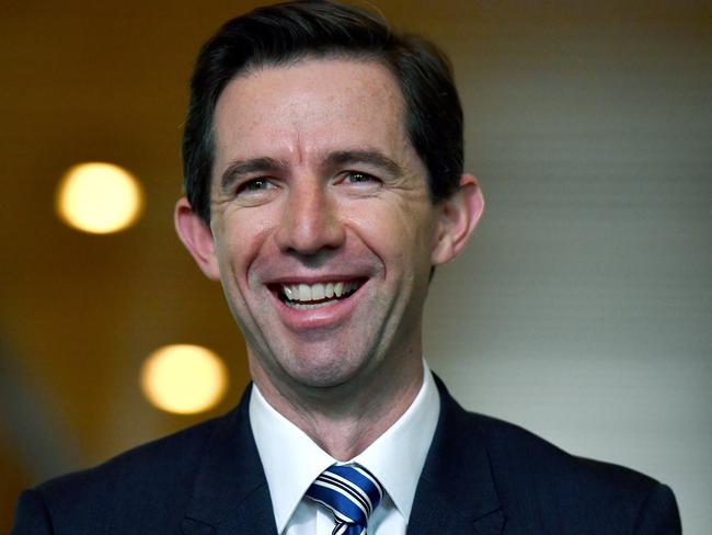 Federal Education Minister Simon Birmingham said they are working on a plan to “make sure that the autonomy of Catholic education is preserved”. Picture: AAP Image/Mick Tsikas