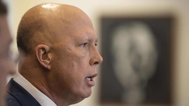 Opposition leader Peter Dutton is supportive of an anti-corruption commission but has yet to make his final position known. Picture: NCA NewsWire / Gary Ramage