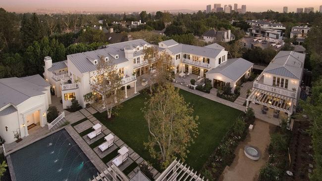 James Packer’s Beverly Hills home, where he’s spending an increasing amount of time. Picture: Joe Bryant