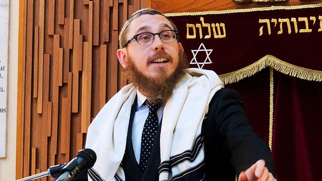 Rabbi Shmuel Karnowsky at Central Shule in Melbourne’s Caulfield South. Picture: Australian Jewish News