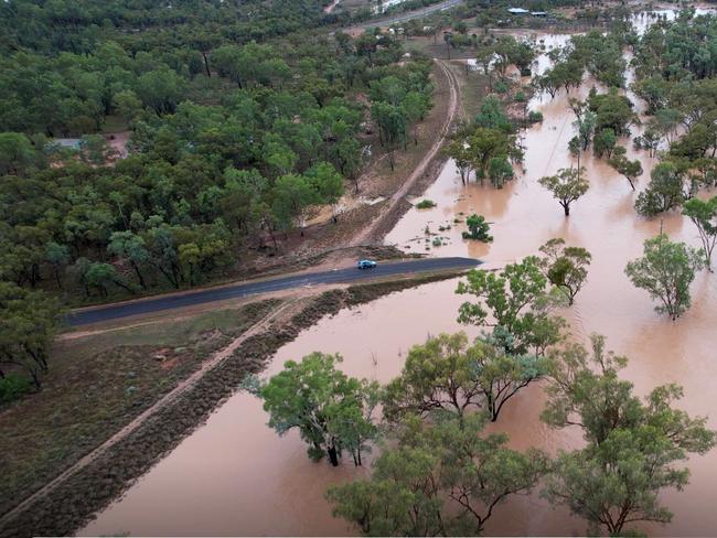 Flooding in southwest Queensland in November. Picture: Murweh Shire Council