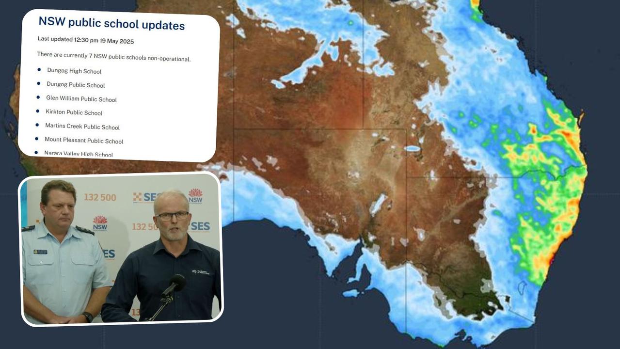 ‘Up to 120mm’: Schools closed, flood alerts as wild weather hits NSW