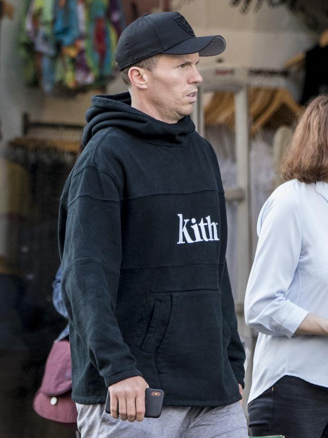 Bowler Peter Siddle walking in London. Picture: Ella Pellegrini