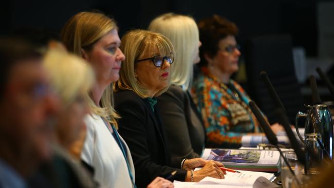 Councillors at the budget talks. Photo: David Clark.