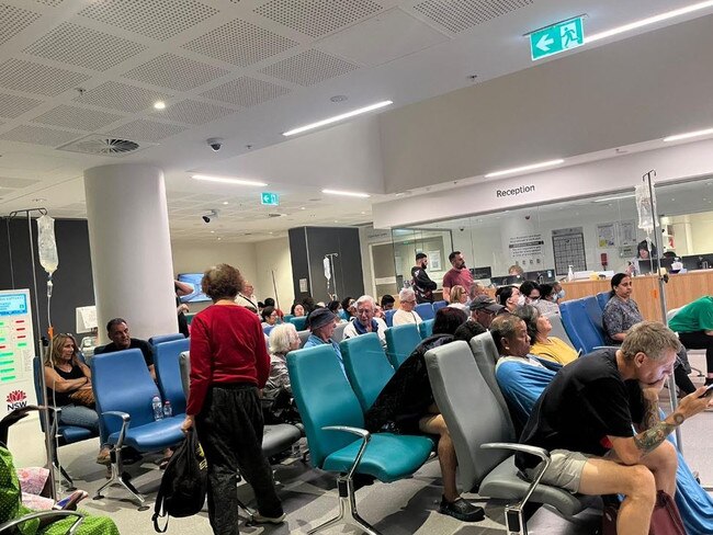 The angry father claimed at least 80-100 people were waiting to see doctors at Westmead on Wednesday morning. Picture: 2GB