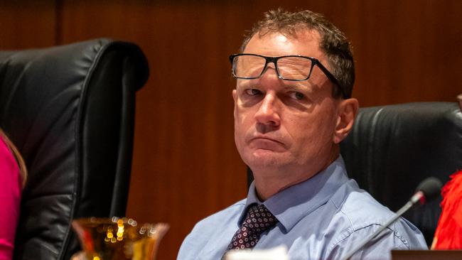 Cairns Regional Council CEO John Andrejic during his first ordinary Council meeting earlier this month. Picture Emily Barker.